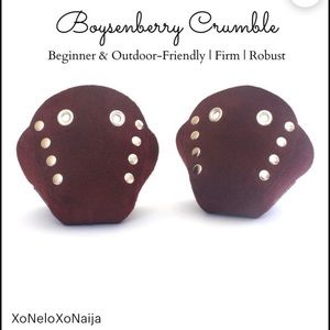 Boysenberry Crumble suede roller skate toe guards